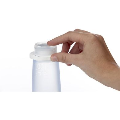 Набір силіконових пляшечок Humangear GoToob+ 3-Pack Medium Clear/green/blue (022.0038) 022.0038 фото
