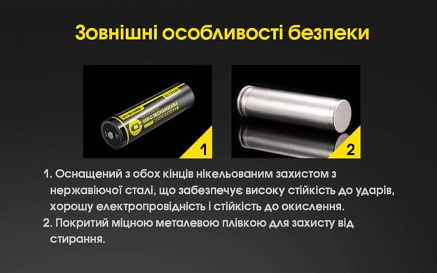 Акумулятор 18650 (3400mAh, USB-C) Nitecore NL1834R 6-1079-r фото