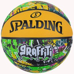 М'яч баскетбольний Spalding Graffitti жовтий, мультиколор Уні 7 689344405964 фото