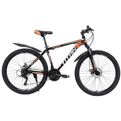 Велосипед Titan Energy 27.5"17" чорний-помаранчевий-білий, Чорний