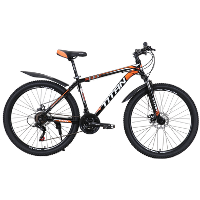 Велосипед Titan Energy 27.5"17" чорний-помаранчевий-білий (27TWS21-003568) 27TWS21-003568 фото