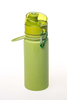 Пляшка силіконова Tramp 500 мл зелена (TRC-093-olive) TRC-093-olive фото