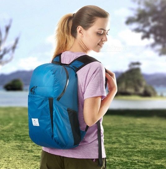 Cкладний рюкзак Naturehike Ultralight 22 л блакитний NH17A017-B