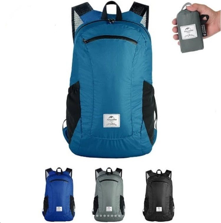 Cкладний рюкзак Naturehike 18 л чорний NH17A012-B