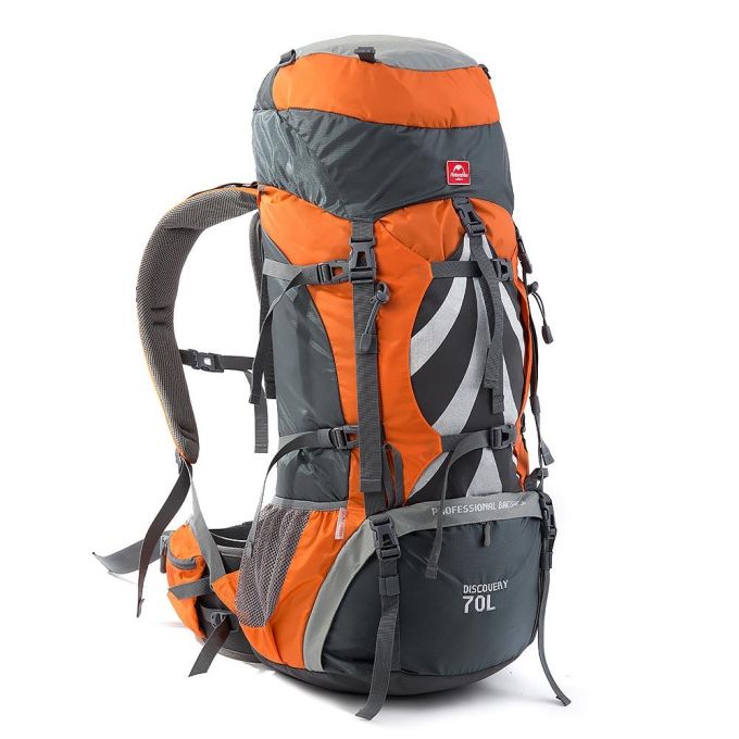 Рюкзак туристичний Naturehike 70 + 5 л  помаранчевий NH70B070-B