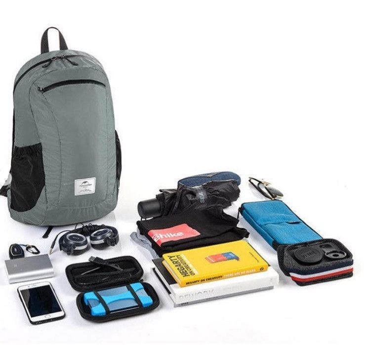 Cкладний рюкзак Naturehike 18 л сірий NH17A012-B