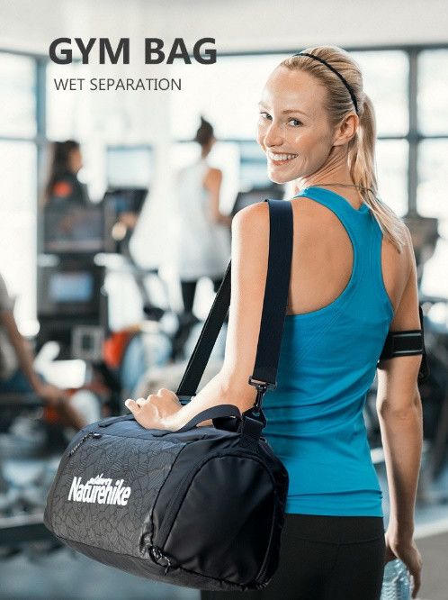 Спортивна сумка Naturehike розмір L сіра NH19SN002