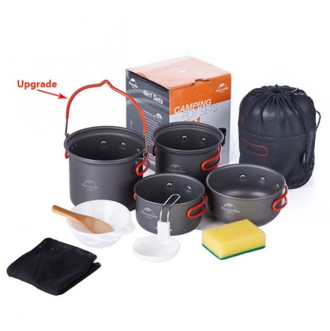 Набір посуду для походу Updated Naturehike NH18T018-G