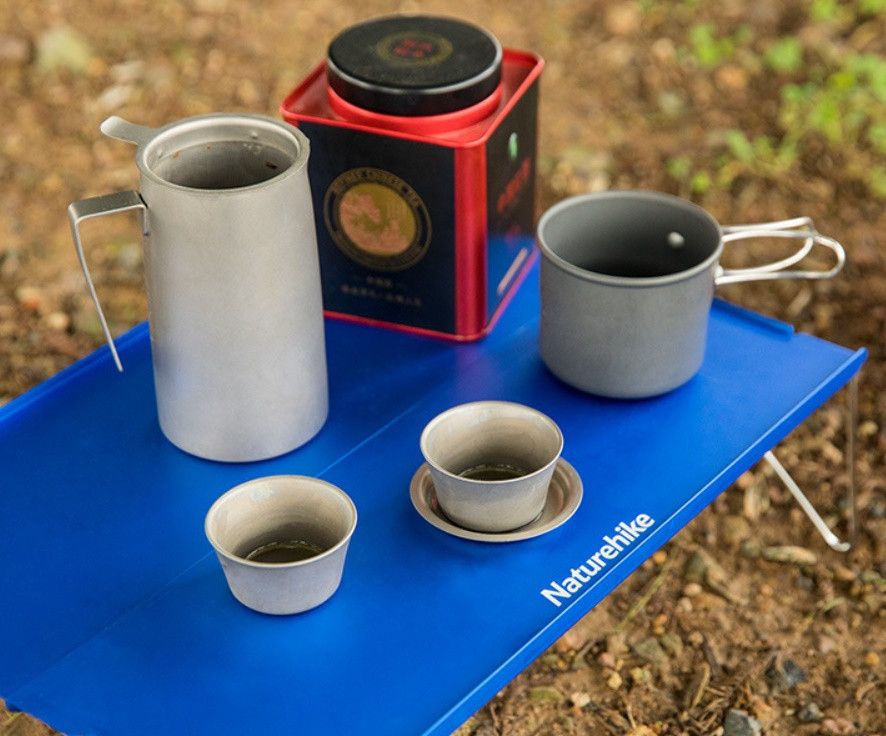 Стіл складний для походів та пікніків Naturehike сірий NH17Z001-L