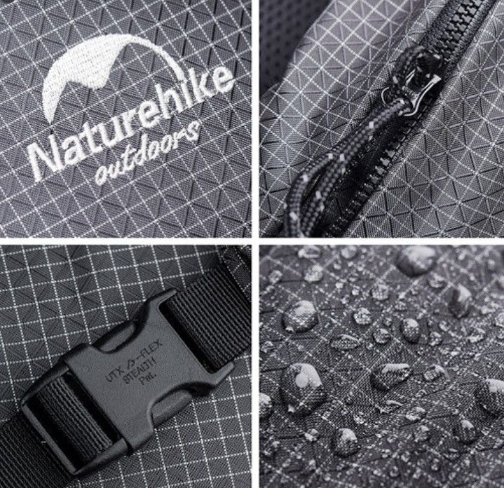Рюкзак туристичний Naturehike 60 + 5 л чорний з сірим NH19BP095