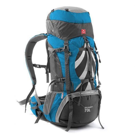 Рюкзак туристичний Naturehike 70 + 5 л блакитний NH70B070-B