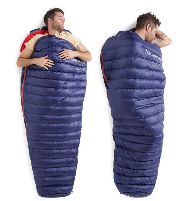 Спальник пуховий Naturehike CW300 синій NH18S300-D