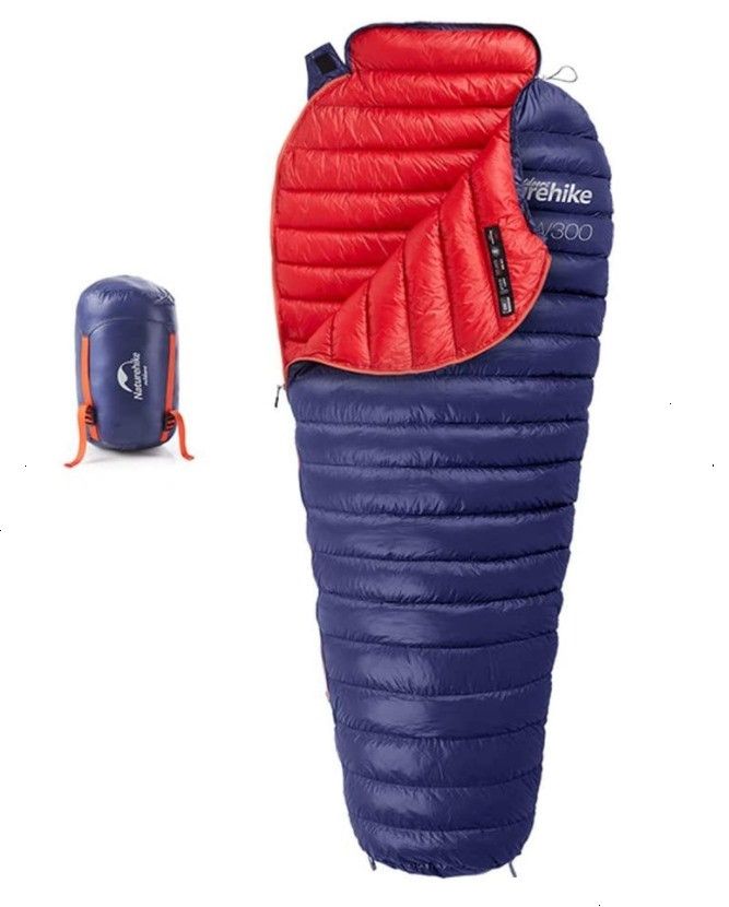 Спальник пуховий Naturehike CW300 синій NH18S300-D