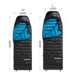 Пуховий Спальник Naturehike CW400 розмір L чорний NH18C400-D