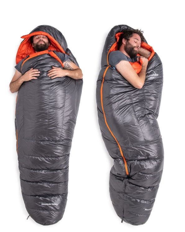 Спальник пуховий Naturehike ULG 400G сірий NH19YD001