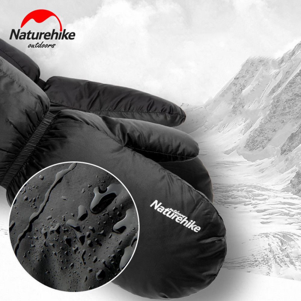 Пухові рукавиці Naturehike чорні NH18S022-T