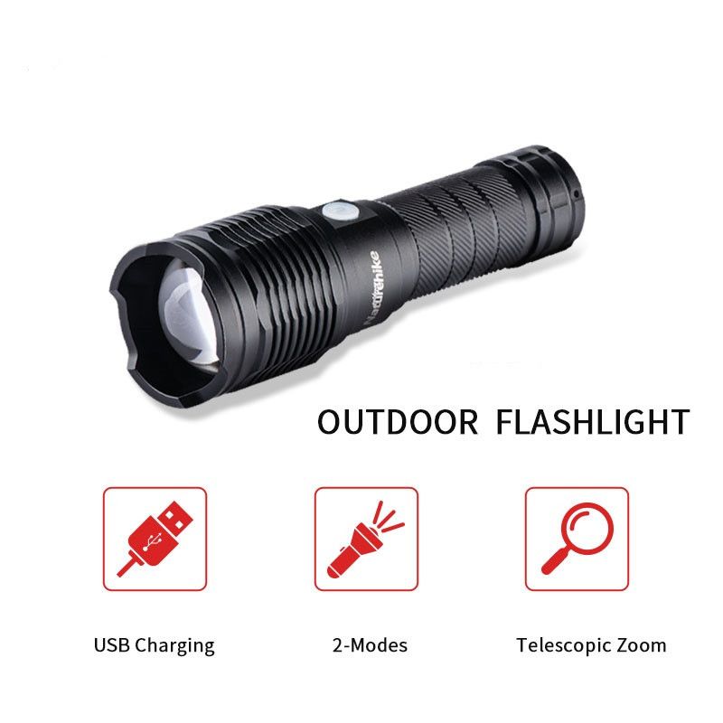 Ліхтар ручний Naturehike чорний NH20ZM009