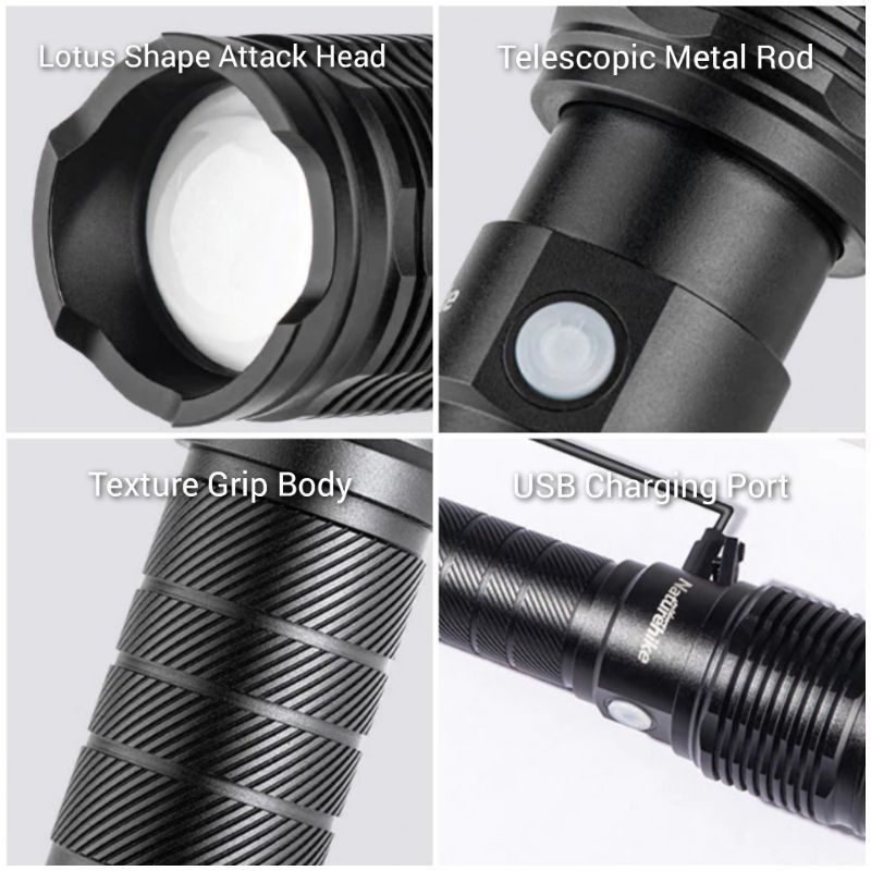 Ліхтар ручний Naturehike чорний NH20ZM009