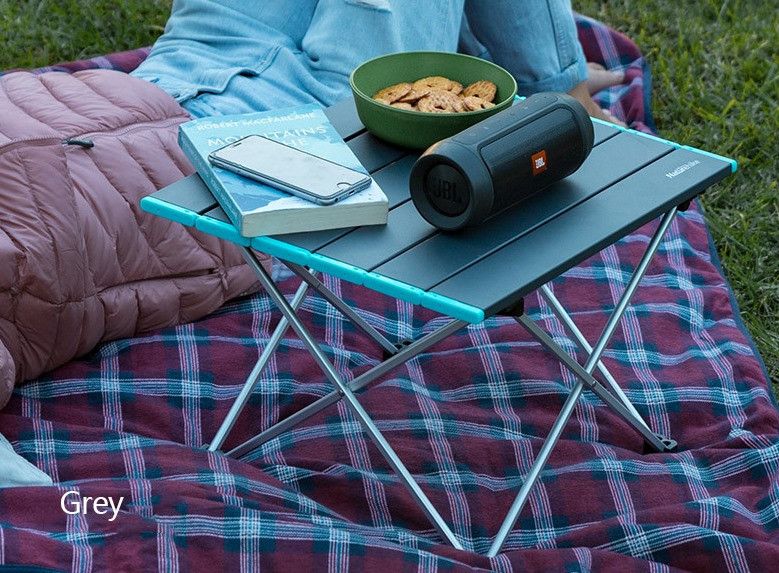 Стіл складний Naturehike сірий розмір S NH19Z008-Z