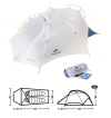 Двомісний намет Naturehike CloudUP-Wing 2 сірий  NH19ZP083