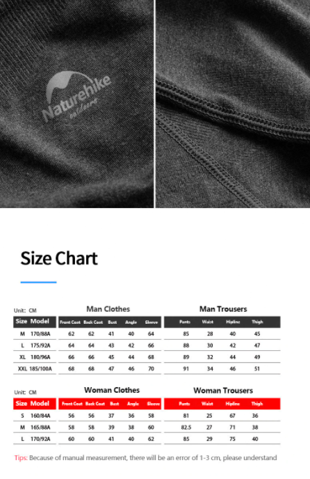 Чоловіча термокофта Heatmax Naturehike розмір ХL синя NH19FS023