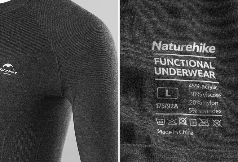 Чоловіча термокофта Heatmax Naturehike розмір ХL синя NH19FS023