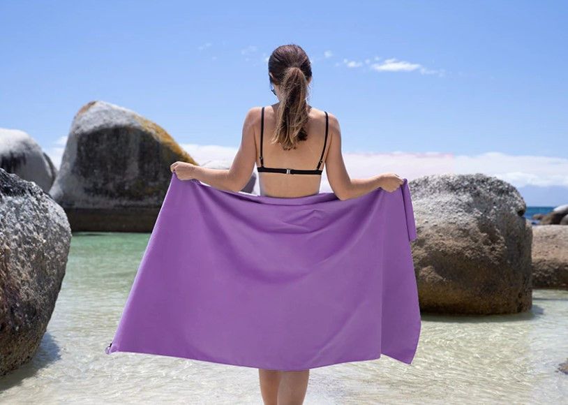 Рушник туристичний Naturehike 160 х 80 см фіолетовий NH20FS009