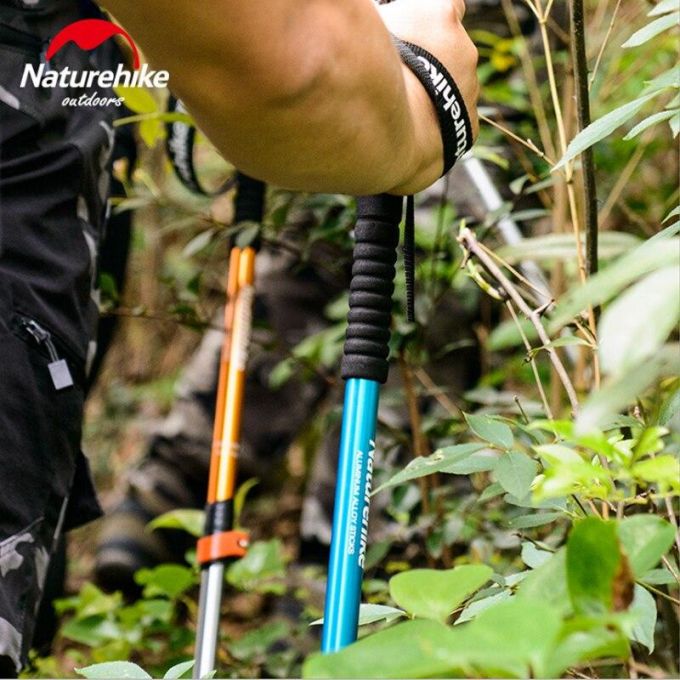 Трекінгові палиці Naturehike NH17D001-Z чорні(ціна за  пару)