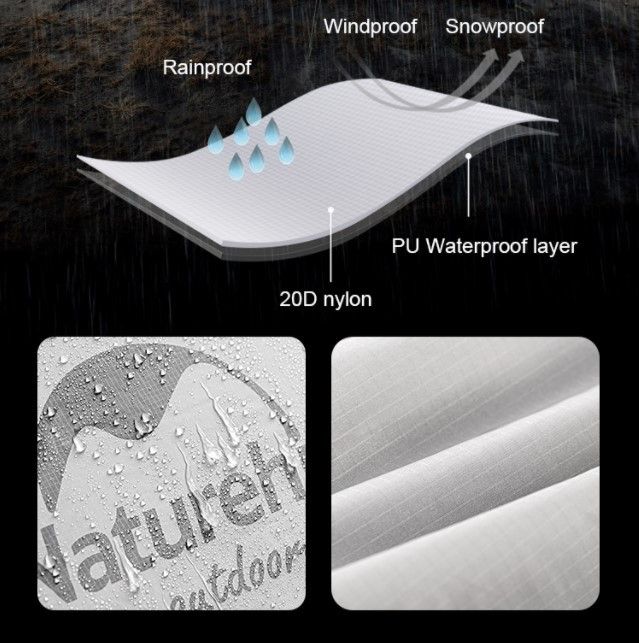 Тримісний намет Naturehike Cloud UP 3 20 D нейлон (updated) темно-зелений NH18T030-T