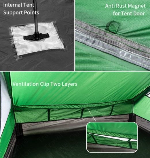 Двомісний намет Naturehike Force UL 2 зелений NH20ZP080