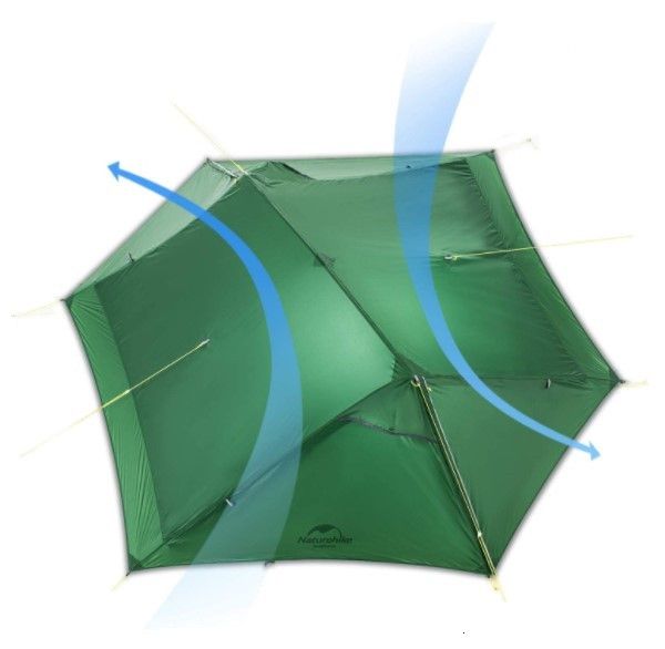 Двомісний намет Naturehike Force UL 2 зелений NH20ZP080