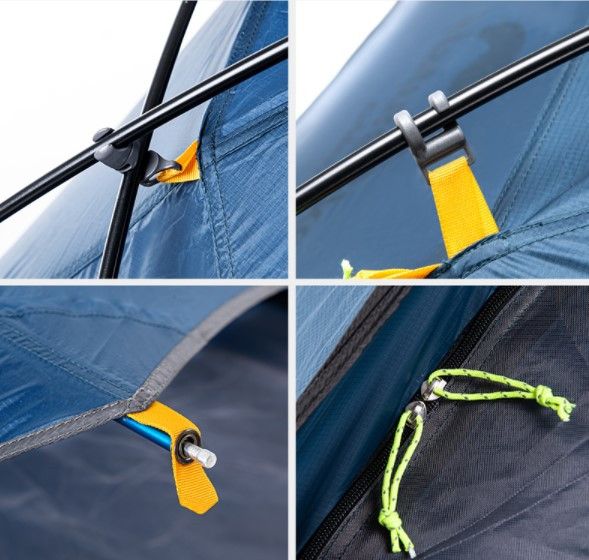 Двомісний намет Naturehike Bear-UL 2 синій NH20ZP108