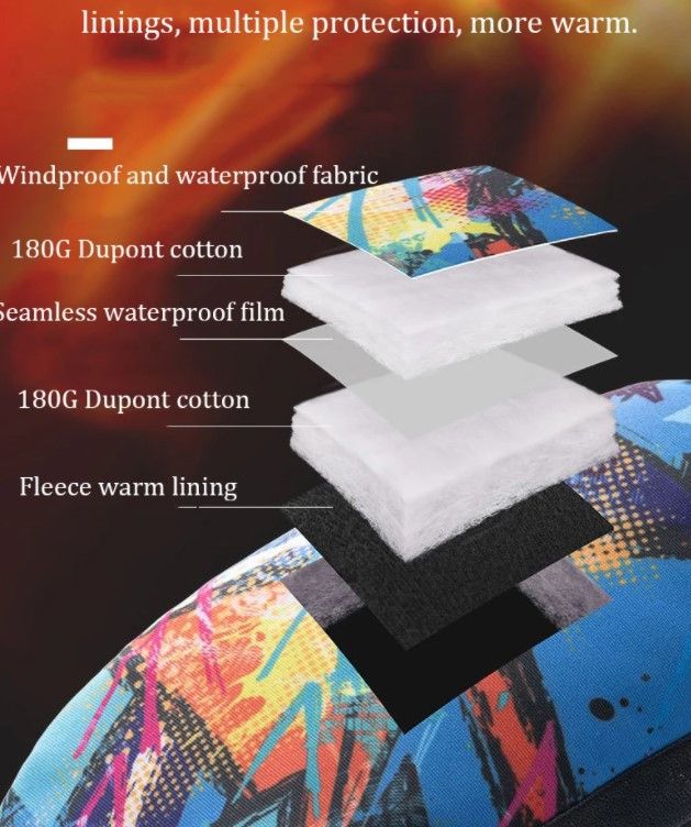 Чоловічі зимові рукавиці - лижні Naturehike розмір L чорні NH19FS020