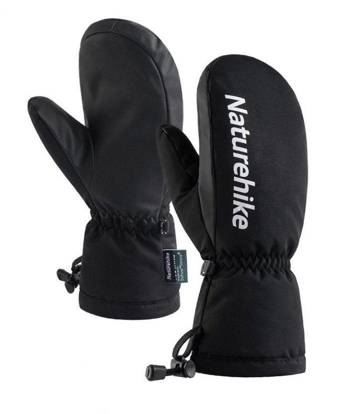 Чоловічі зимові рукавиці - лижні Naturehike розмір L чорні NH19FS020