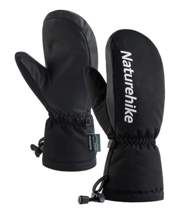 Чоловічі зимові рукавиці - лижні Naturehike розмір L чорні NH19FS020