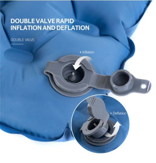 Надувний килимок Naturehike синій NH19QD009