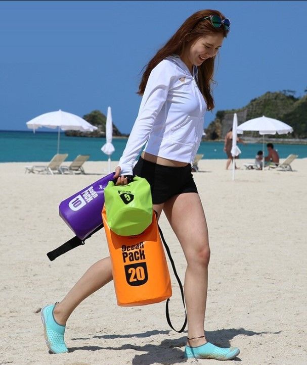 Водонепроникний мішок з ремінцем Naturehike 20 л салатовий FS15M020-J