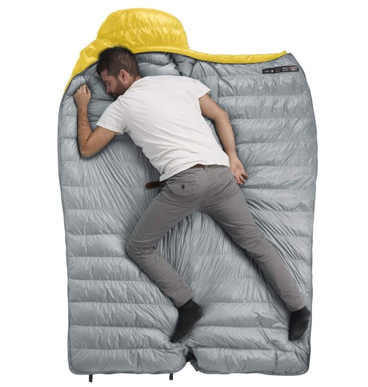 Пуховий Спальник Naturehike CW400 розмір М update жовтий NH18C400-D