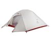 Тримісний намет Naturehike Cloud UP 3 20 D нейлон (updated) сірий NH18T030-T