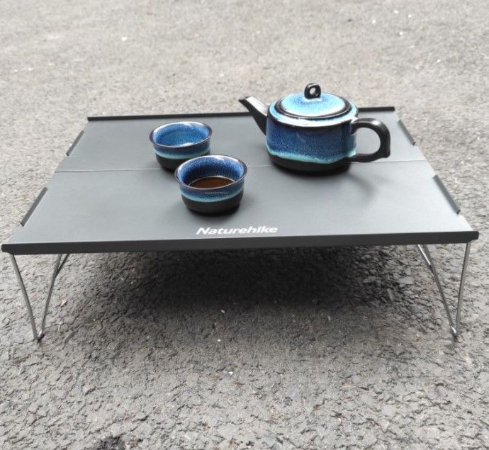 Стіл складний для походів та пікніків Naturehike сірий NH17Z001-L
