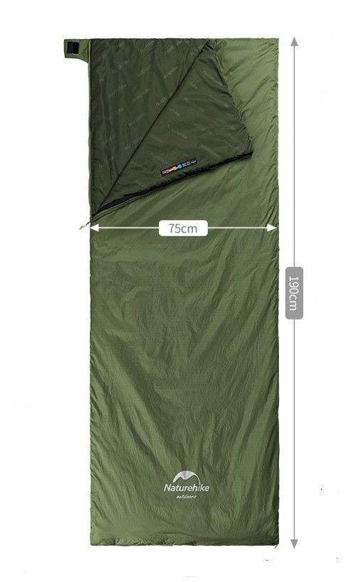 Спальник Naturehike LW180 темно-зелений розмір М NH21MSD09