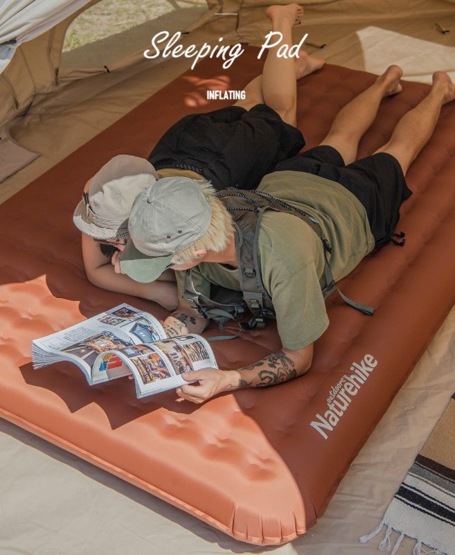 Двомісний килимок Naturehike коричневий NH19QD010