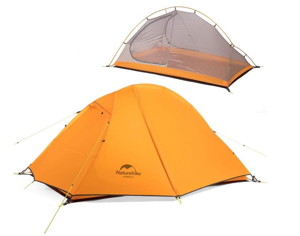 Двомісний намет Naturehike Cycling 2 помаранчевий NH18A180-D