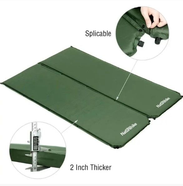 Килимок самонадувний Naturehike сірий NH15Q002-D