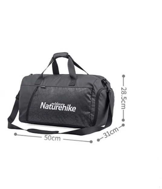Спортивна сумка Naturehike розмір L сіра NH19SN002