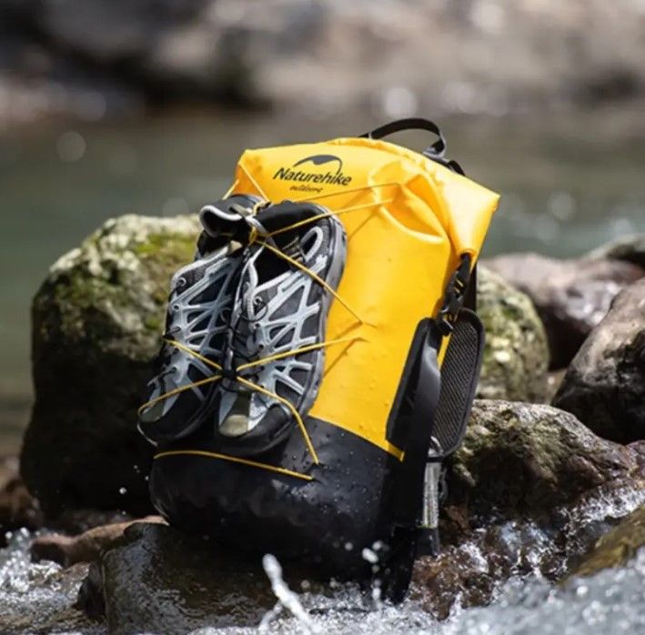 Рюкзак водонепроникний Naturehike 20 л, жовтий  NH21FSB04