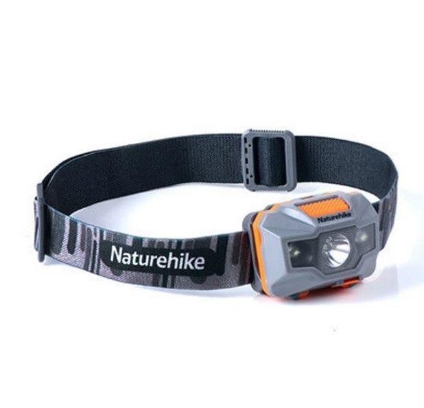 Ліхтар налобний Naturehike TD-02 Rechargeable помаранчево-сірий NH00T002-D