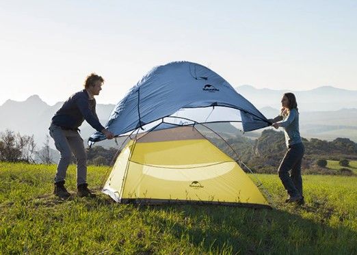 Двомісний намет Naturehike Cloud UP 2 синій updated NH17T001-T