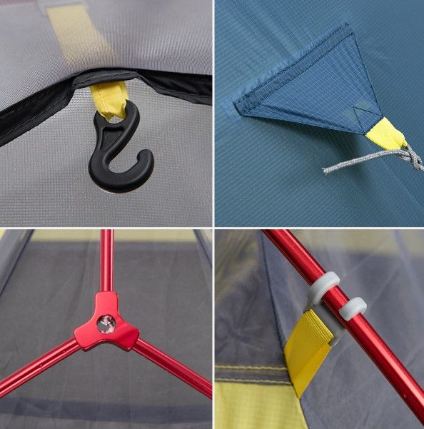 Двомісний намет Naturehike Cloud UP 2 синій updated NH17T001-T