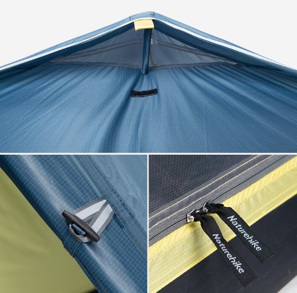 Двомісний намет Naturehike Cloud UP 2 синій updated NH17T001-T